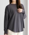 NAVY ワッフル長袖Tシャツ レディース ネコポス 対応商品