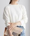 NAVY ワッフル長袖Tシャツ レディース ネコポス 対応商品