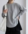NAVY ワッフル長袖Tシャツ レディース ネコポス 対応商品