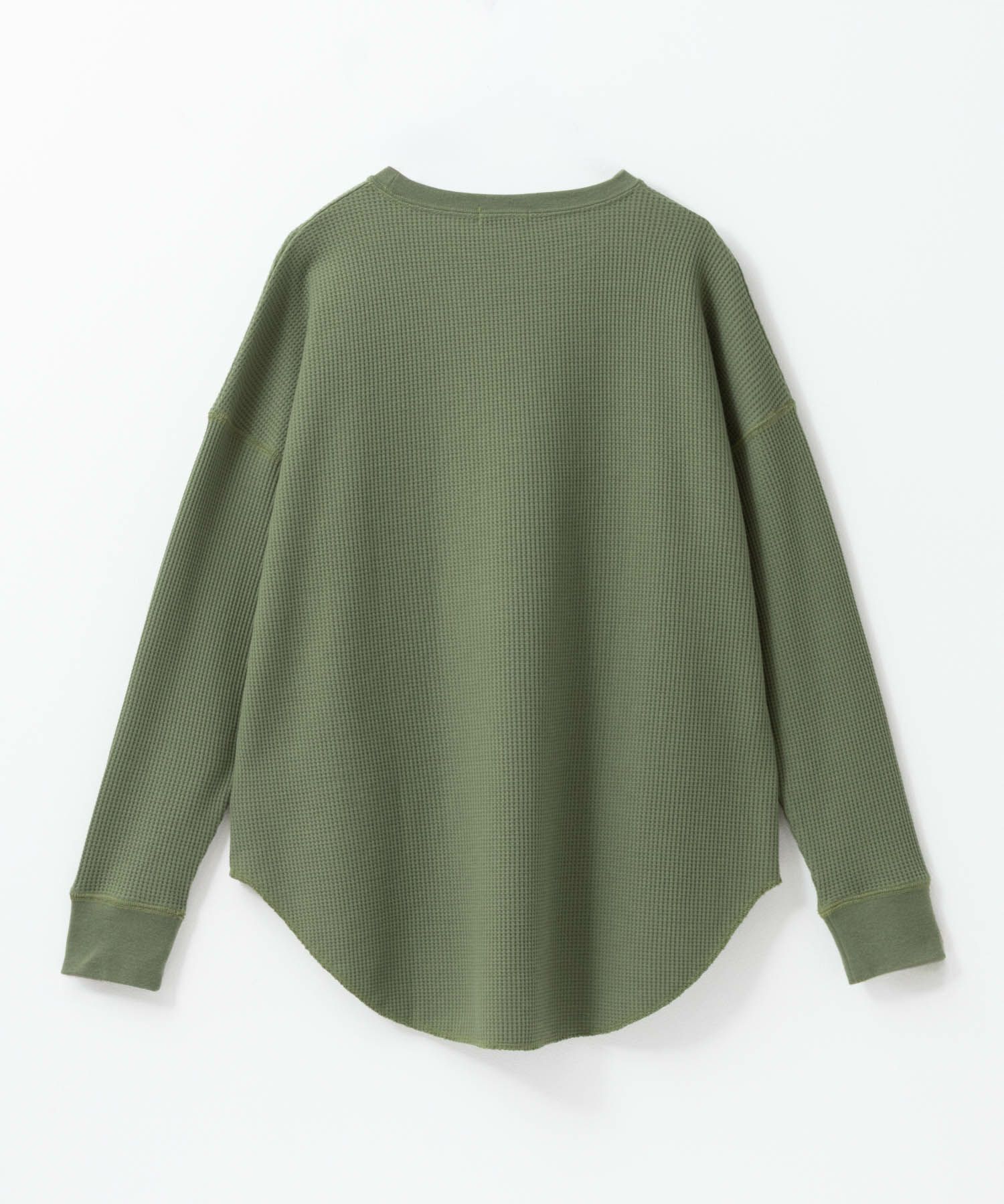 nAvy ワッフル長袖Tシャツ レディース