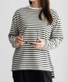 NAVY ボーダー長袖Tシャツ レディース ネコポス 対応商品