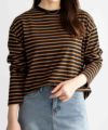 NAVY ボーダー長袖Tシャツ レディース ネコポス 対応商品
