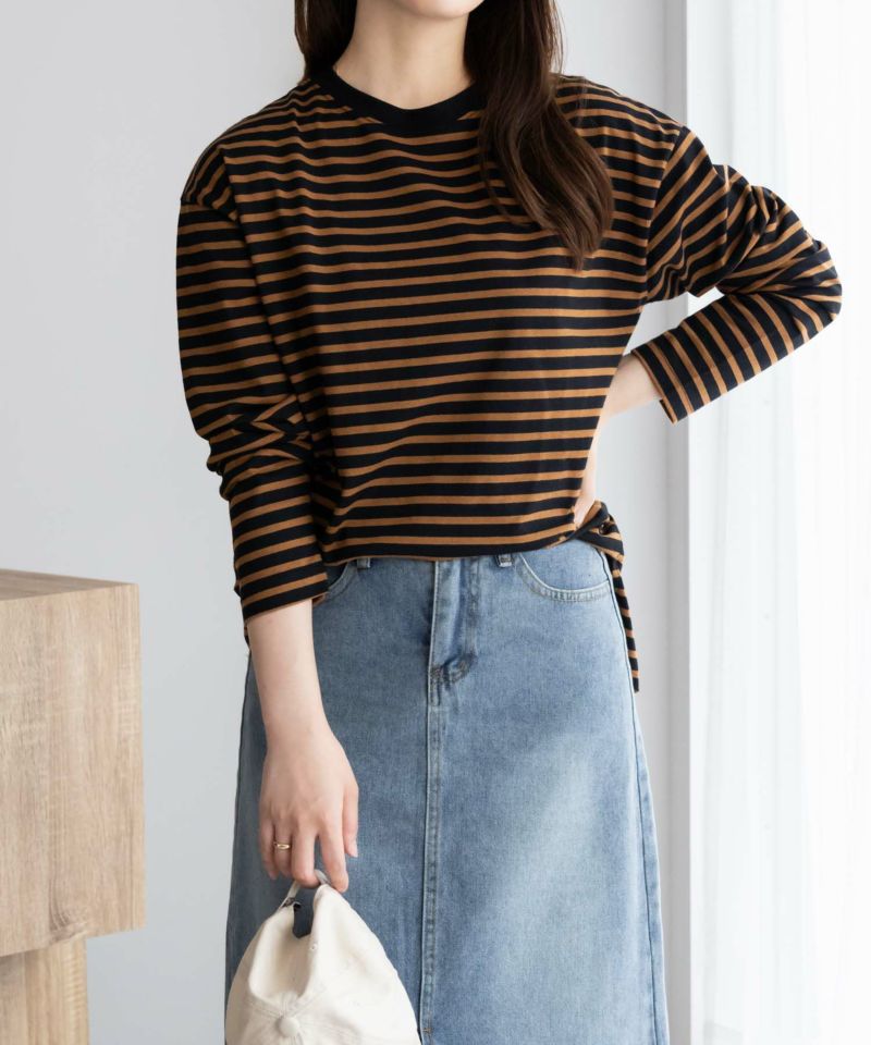nAvy ボーダー長袖Tシャツ レディース nAvy ボーダー長袖Tシャツ レディース