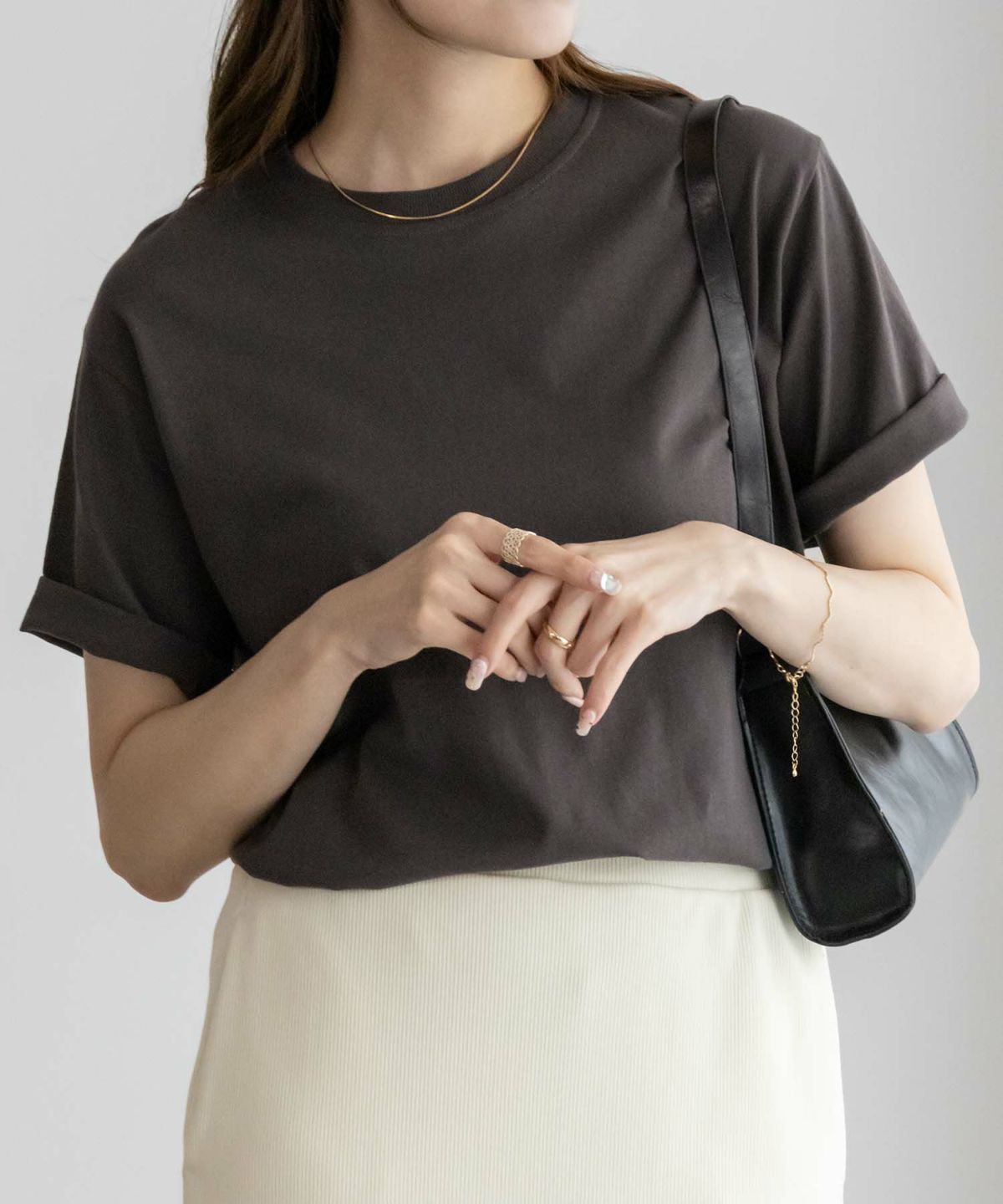 NAVY 抗菌加工 ベーシッククルーTシャツ レディース ネコポス 対応商品