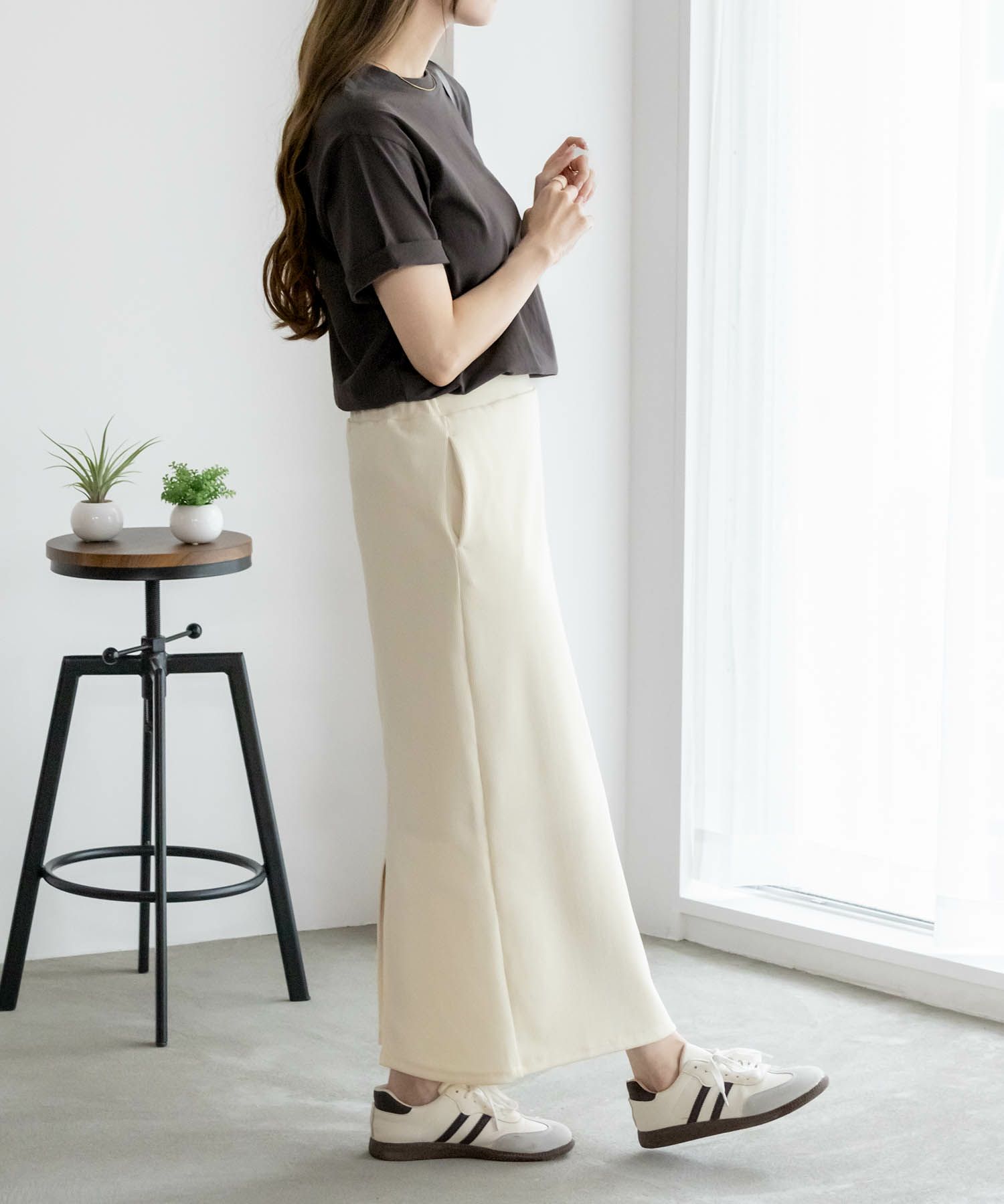 NAVY 抗菌加工 ベーシッククルーTシャツ レディース ネコポス 対応商品