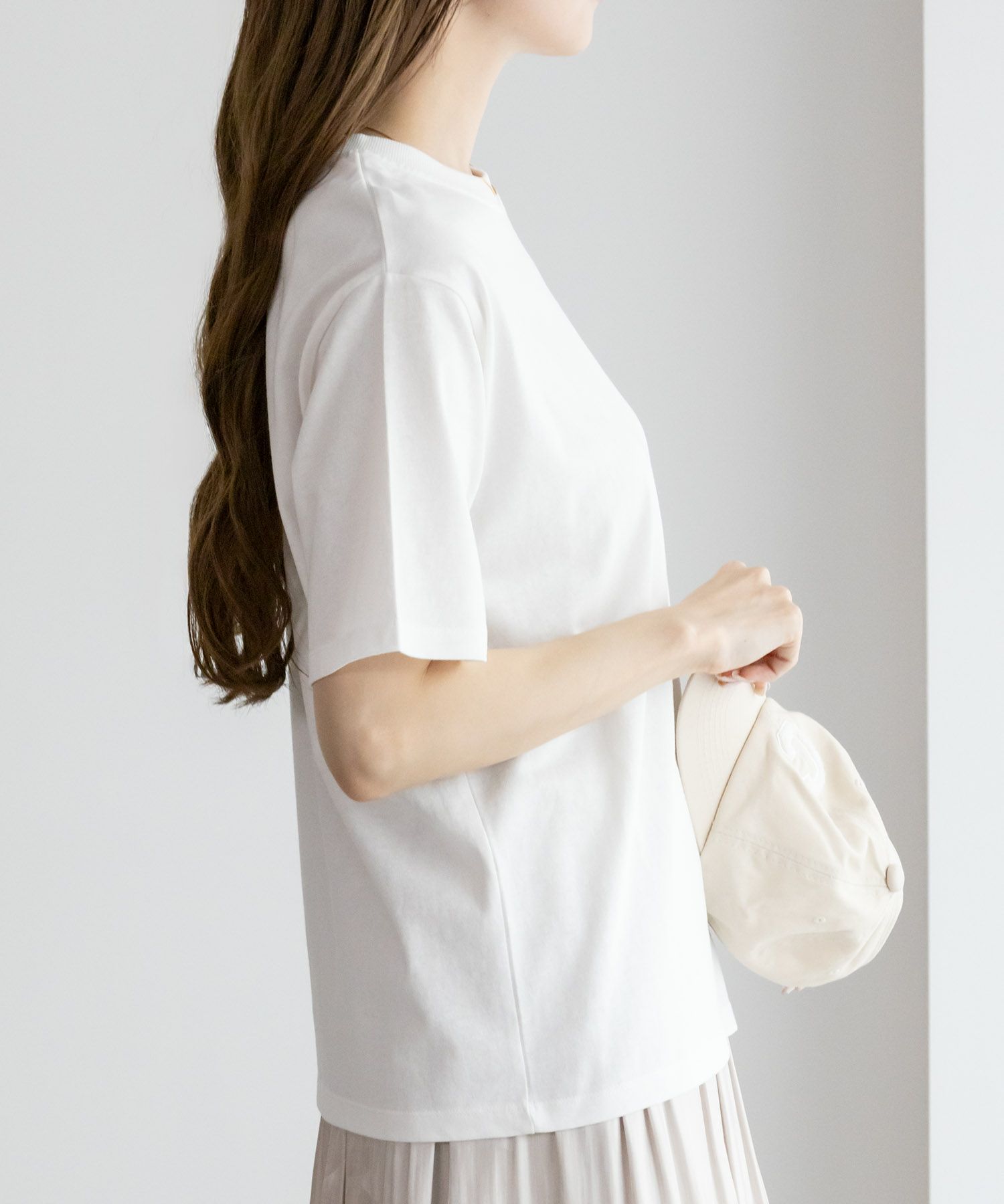 NAVY 抗菌加工 ベーシッククルーTシャツ レディース ネコポス 対応商品