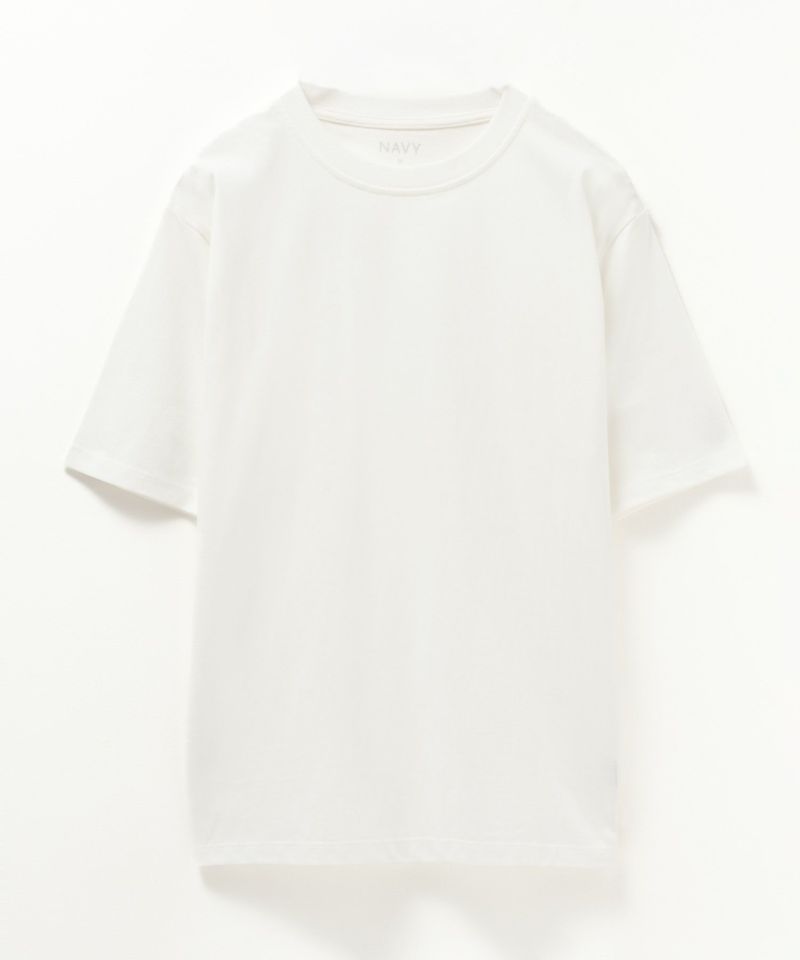NAVY  抗菌加工 ベーシッククルーTシャツ レディース メール便 対応商品商品画像-19