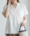 NAVY 抗菌加工 スキッパーTシャツ レディース ネコポス 対応商品