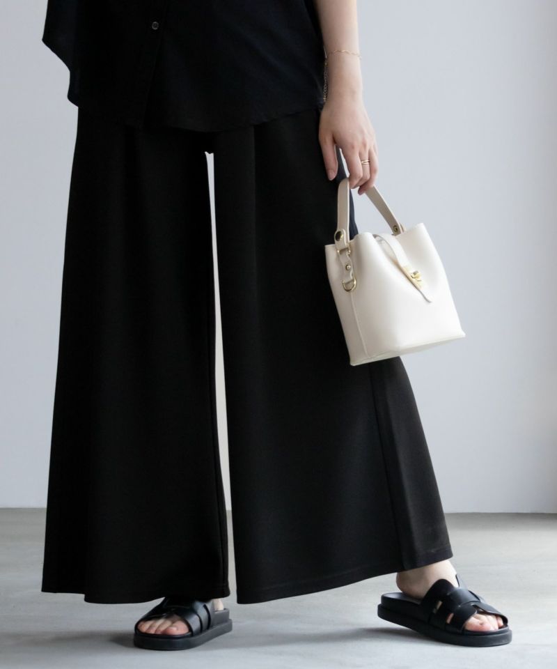 NAVY  ジョーゼットワイドパンツ レディース商品画像-1