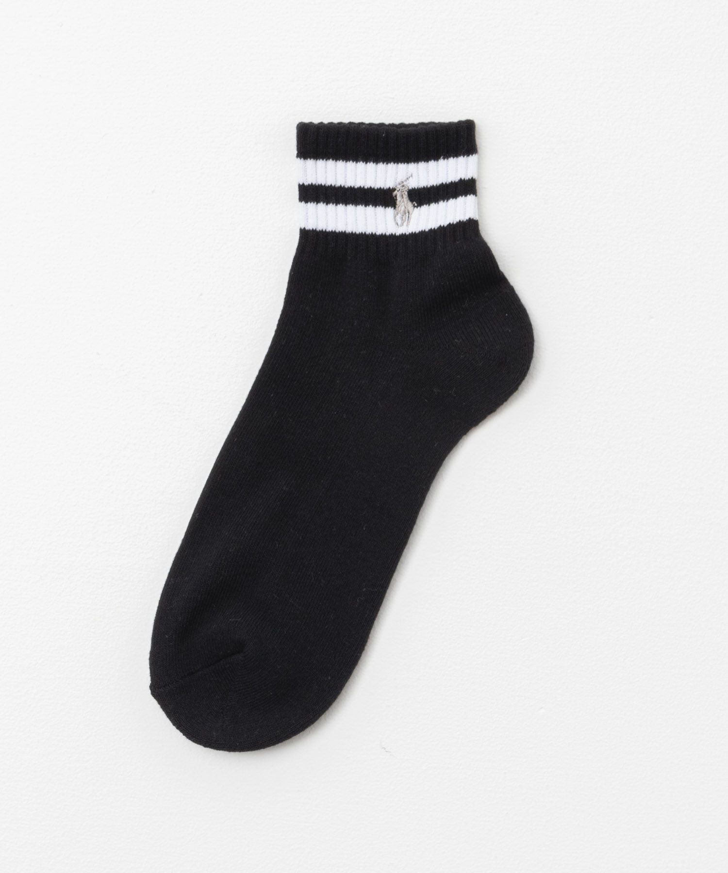 POLO RALPH LAUREN  クォーターソックス ライン 3足組 メンズ商品サムネイル-3