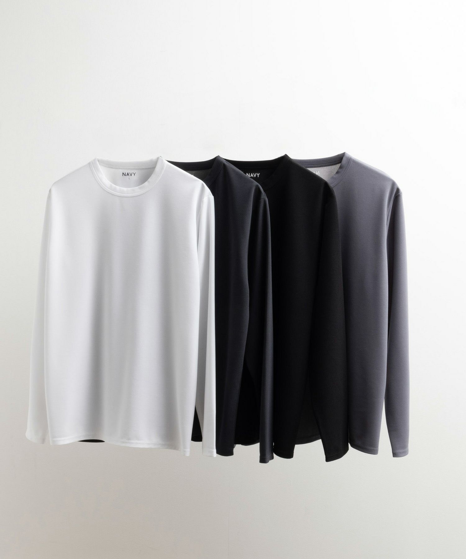 [期間限定価格]NAVY  ジョーゼット長袖Tシャツ メンズ商品サムネイル-4