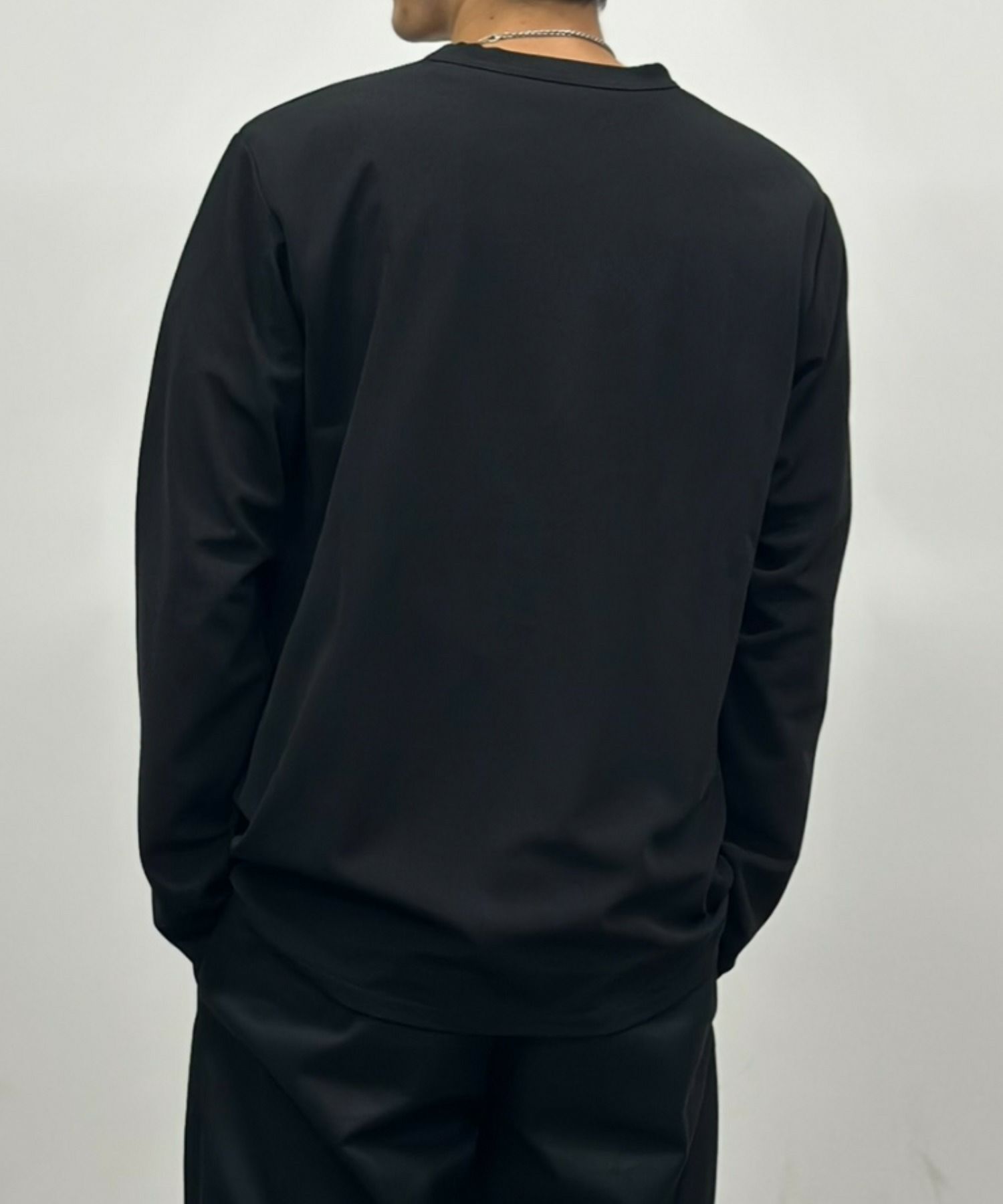 [期間限定価格]NAVY  ジョーゼット長袖Tシャツ メンズ商品画像-6