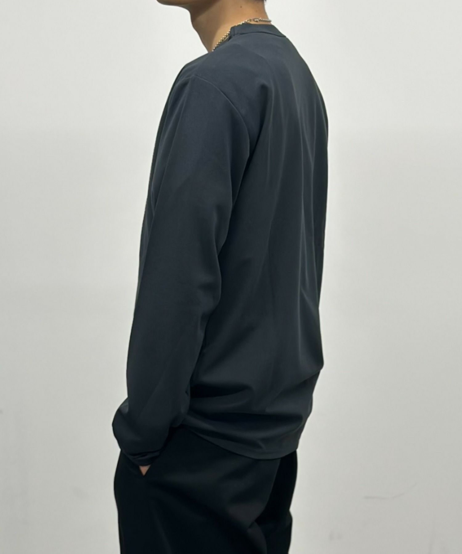 [期間限定価格]NAVY  ジョーゼット長袖Tシャツ メンズ商品サムネイル-8