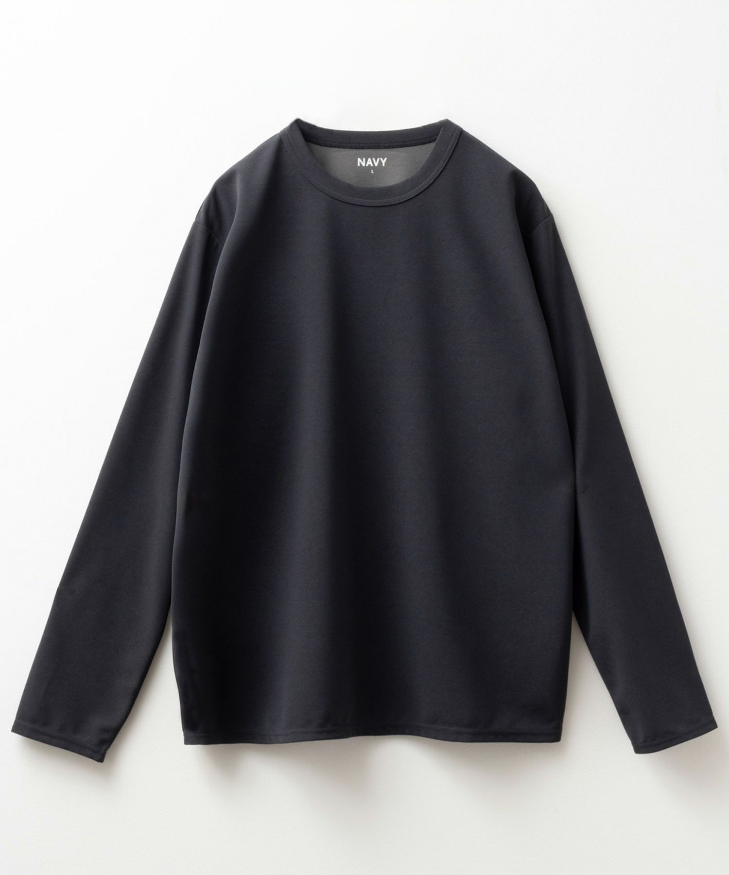 NAVY ジョーゼット長袖Tシャツ メンズ