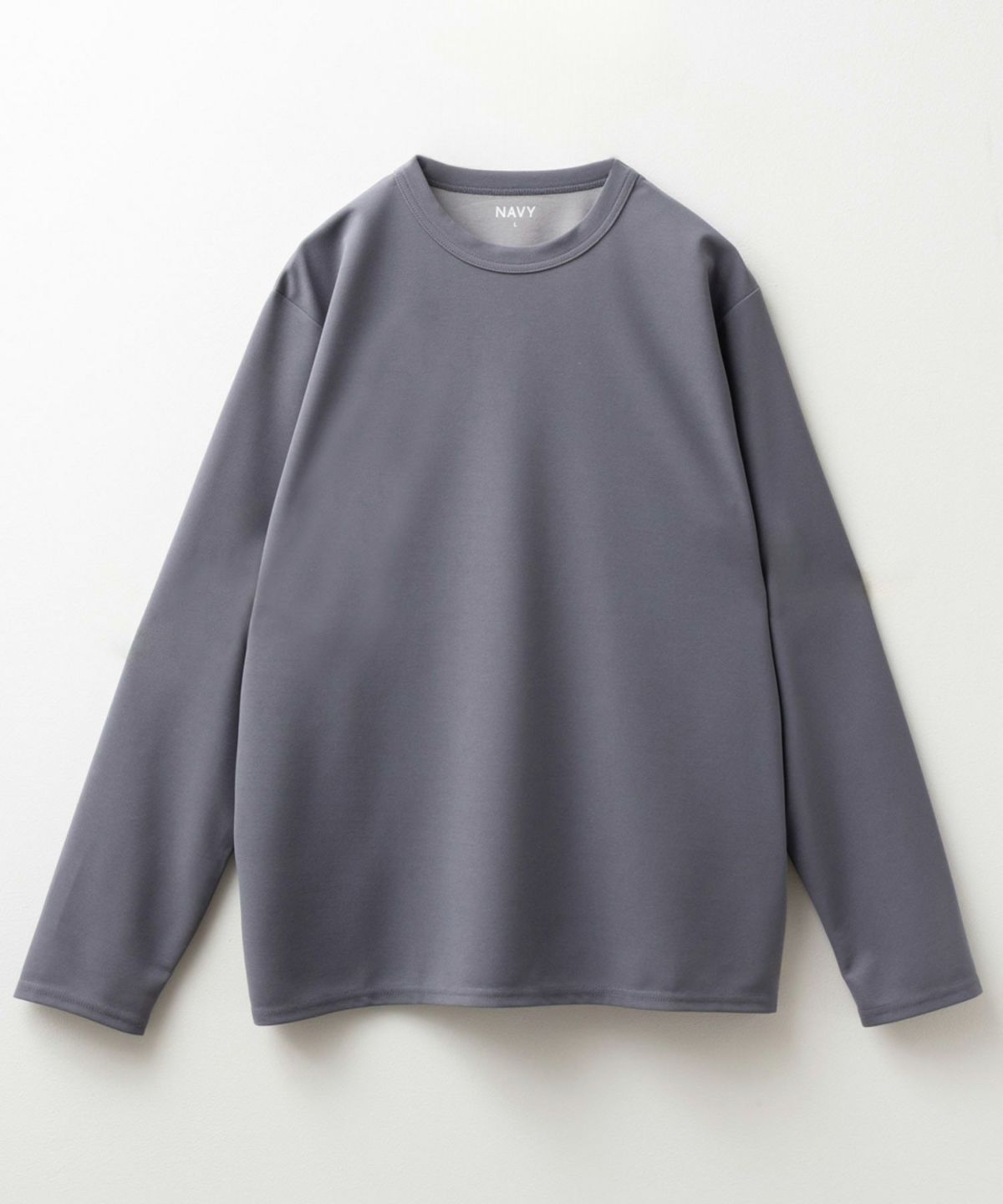 NAVY ジョーゼット長袖Tシャツ メンズ