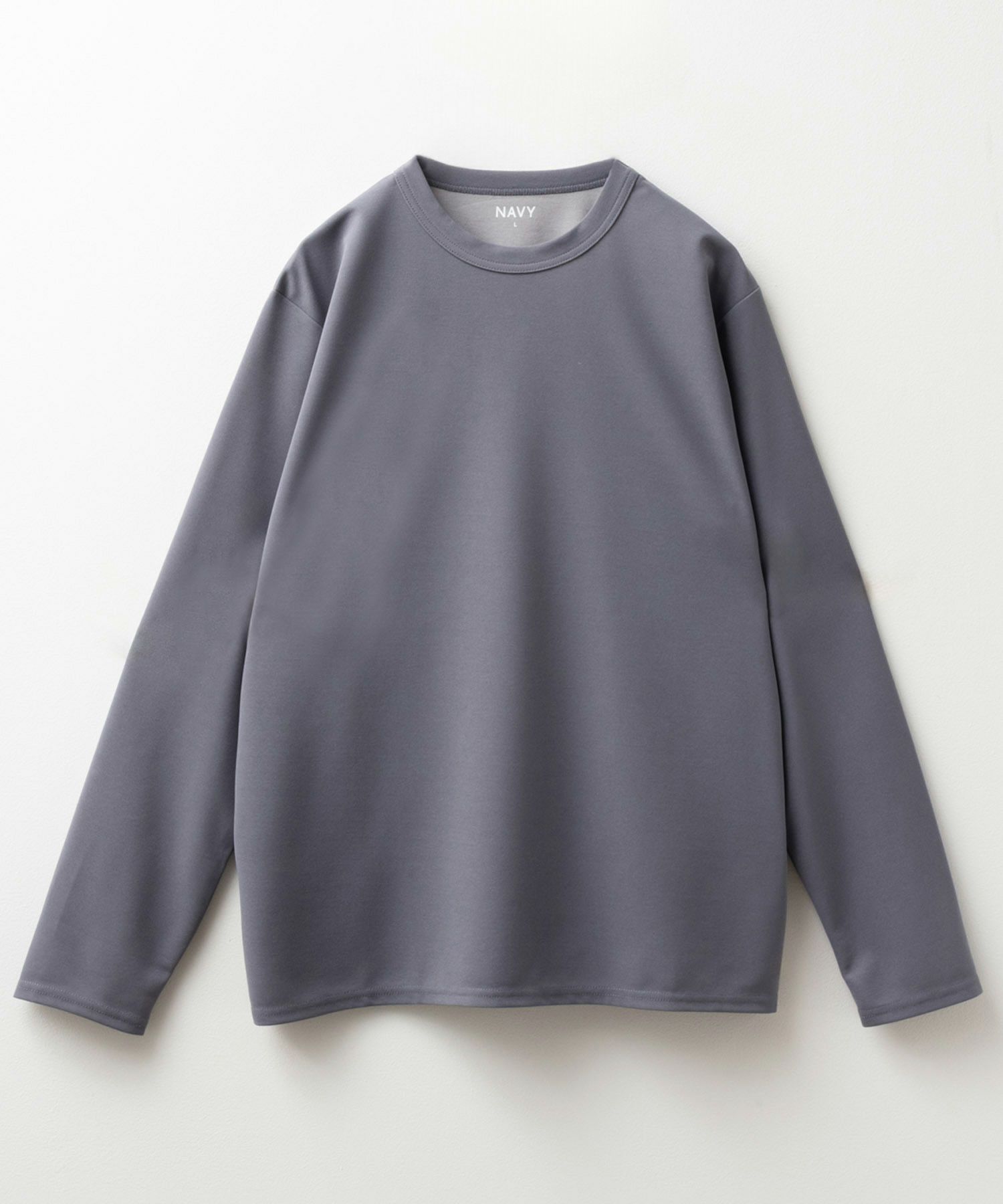 NAVY ジョーゼット長袖Tシャツ メンズ