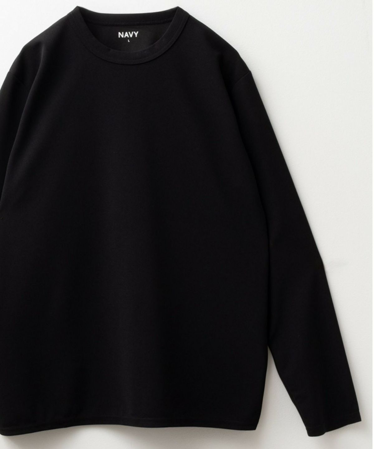 NAVY ジョーゼット長袖Tシャツ メンズ