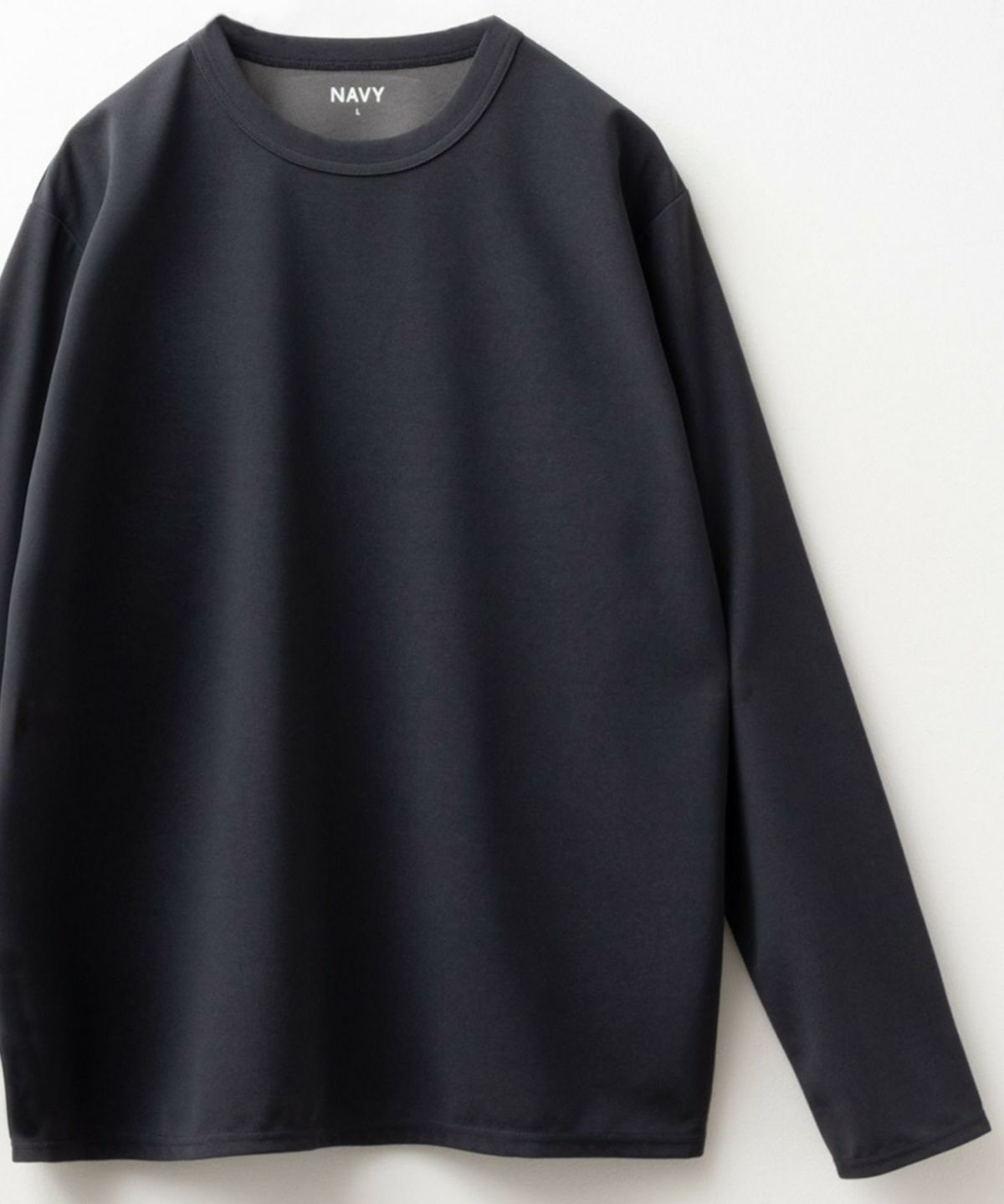 NAVY ジョーゼット長袖Tシャツ メンズ