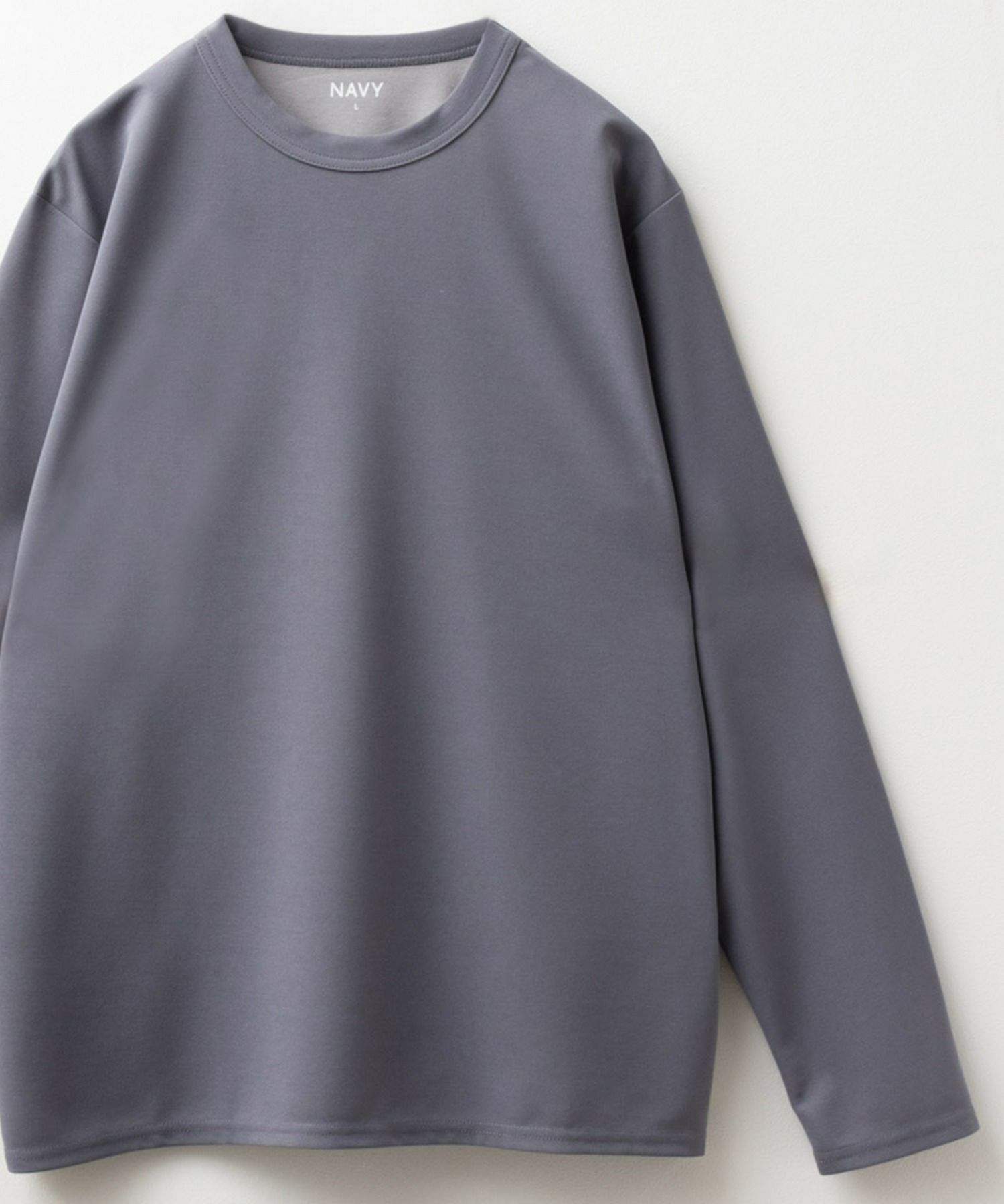 NAVY ジョーゼット長袖Tシャツ メンズ