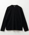 NAVY ワッフルクルーネック長袖Tシャツ メンズ