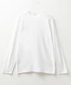 NAVY ワッフルクルーネック長袖Tシャツ メンズ