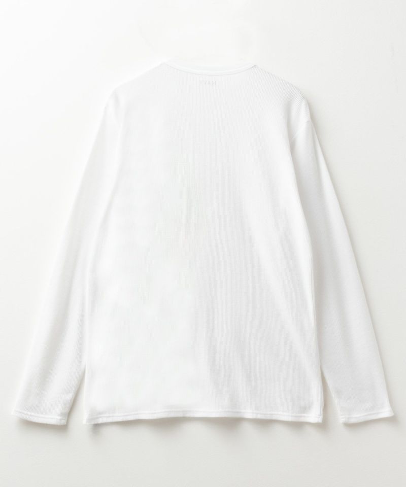 [期間限定価格]NAVY  ワッフルクルーネック長袖Tシャツ メンズ商品画像-18