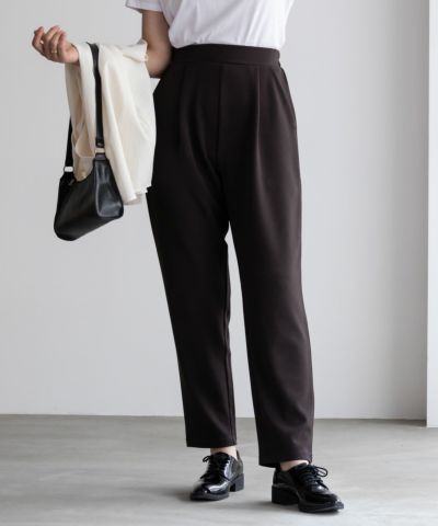 NAVY  ジョーゼットテーパードパンツ レディース