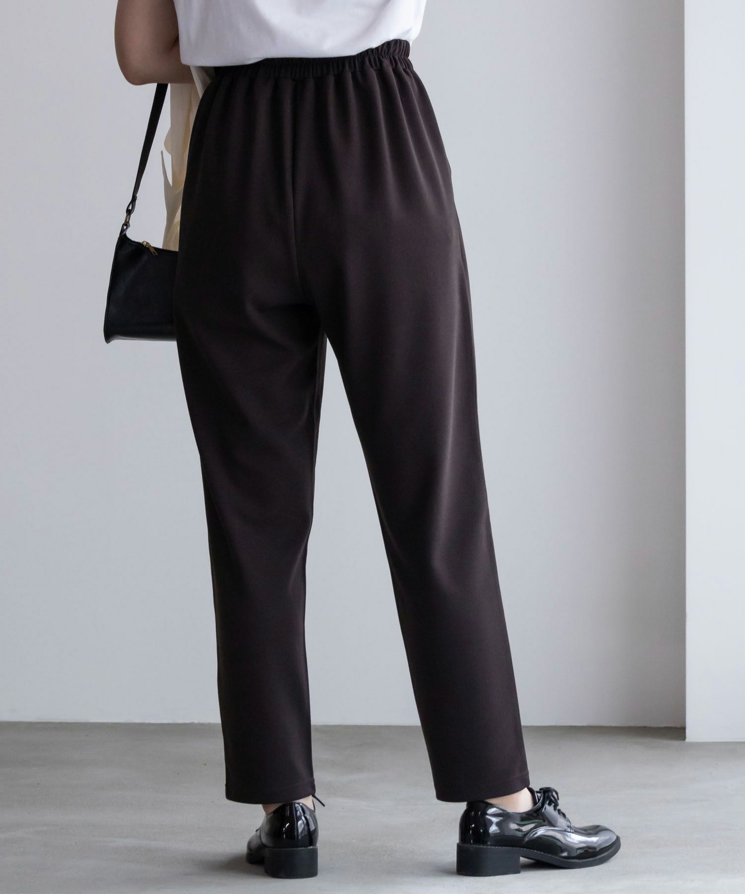 NAVY ジョーゼットテーパードパンツ レディース