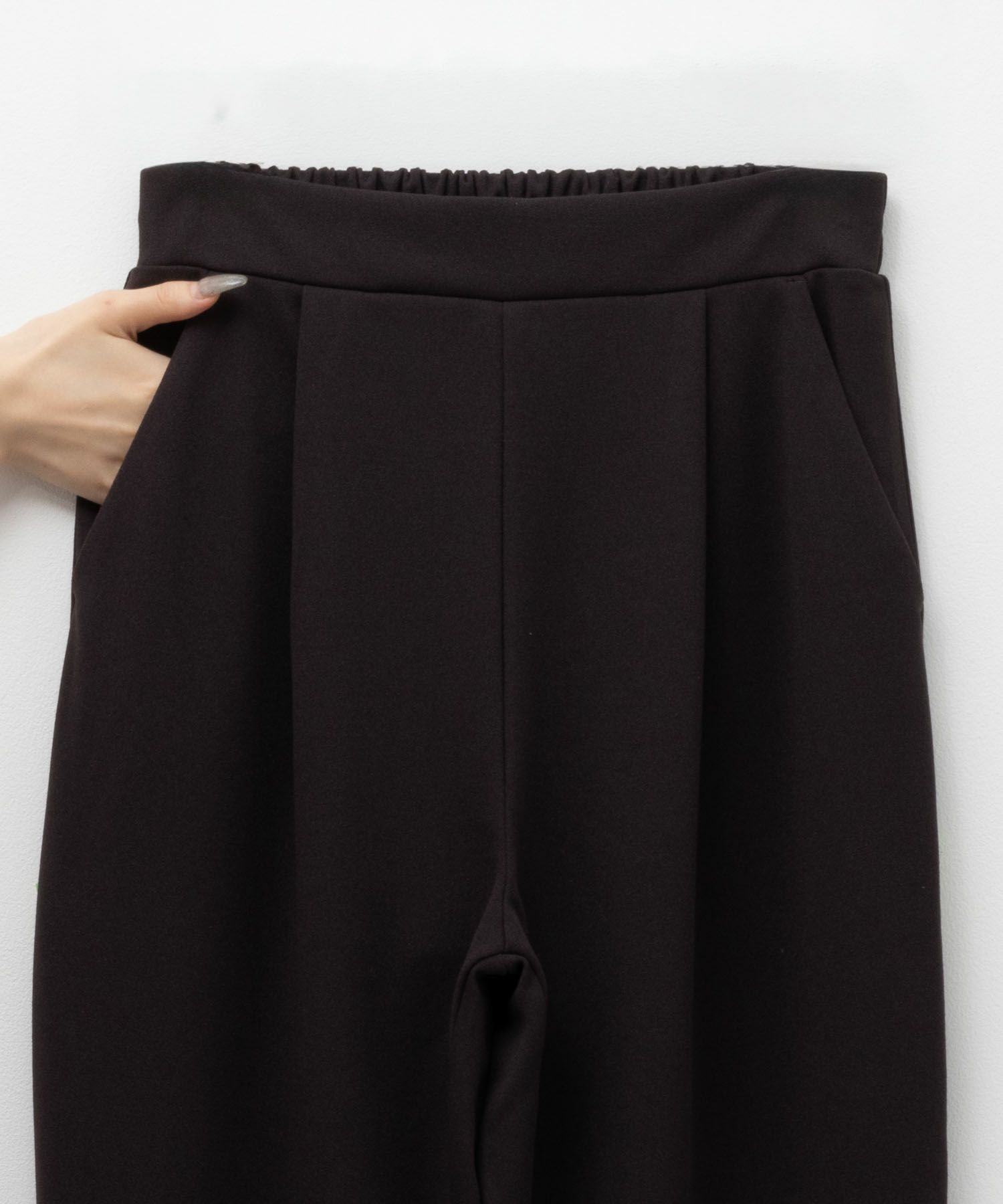 NAVY ジョーゼットテーパードパンツ レディース