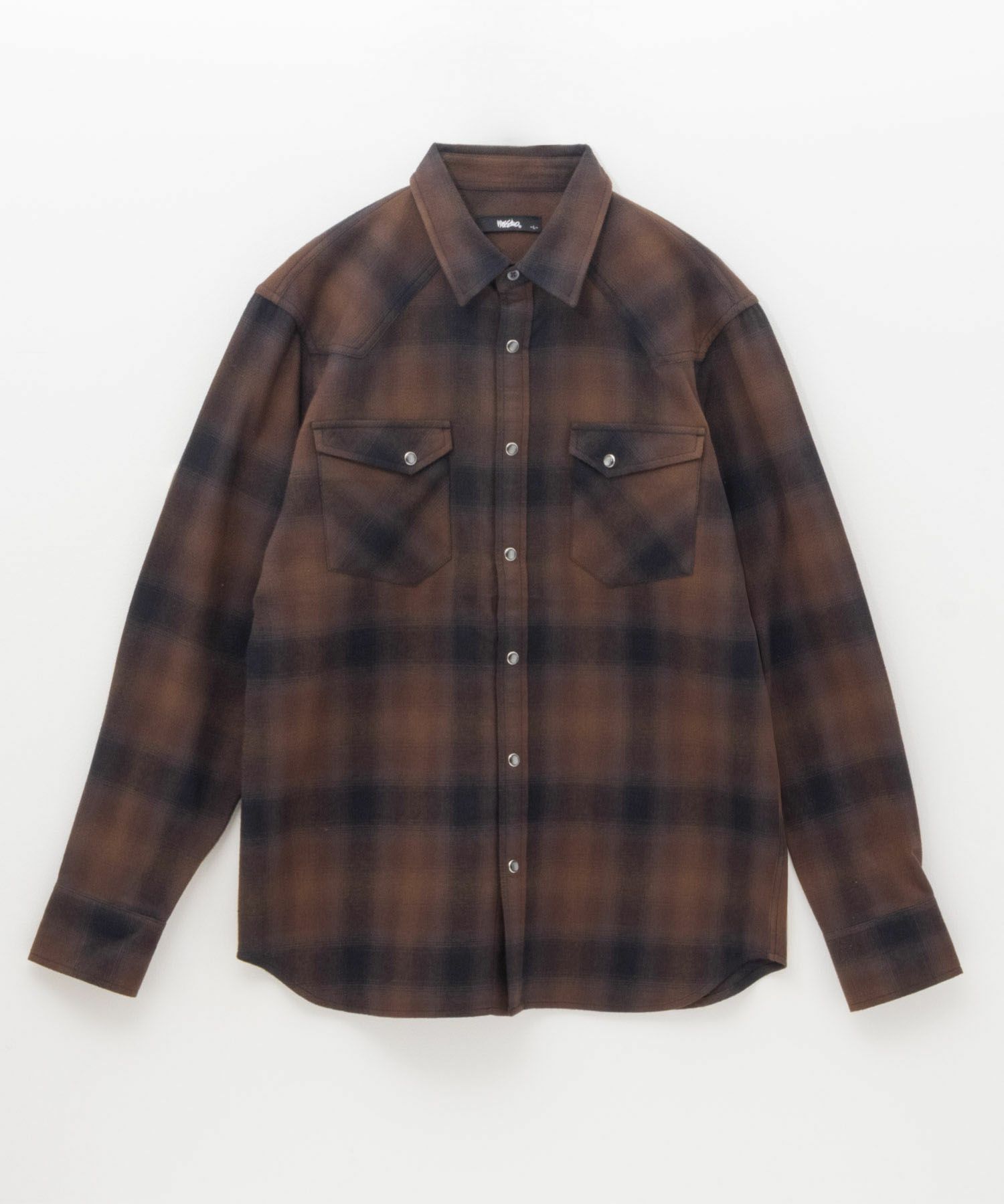 MOSSIMO オンブレチェックシャツ メンズ