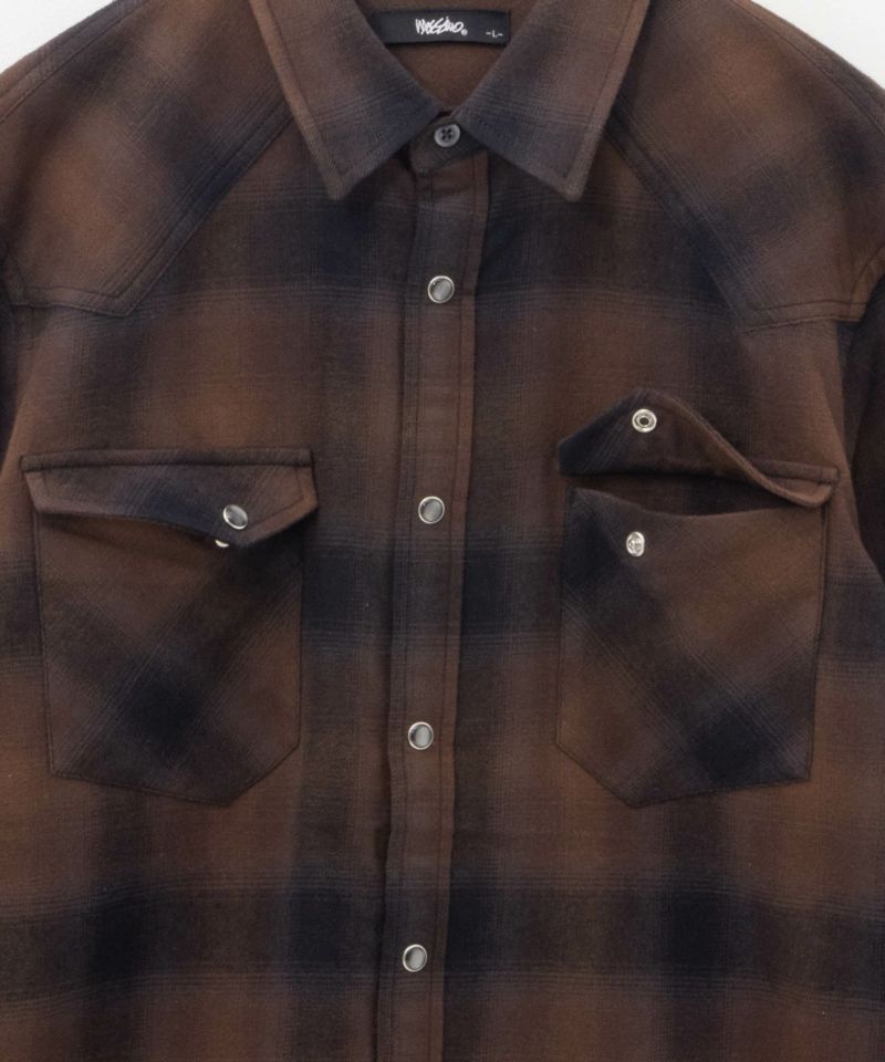 MOSSIMO  オンブレチェックシャツ メンズ商品画像-7