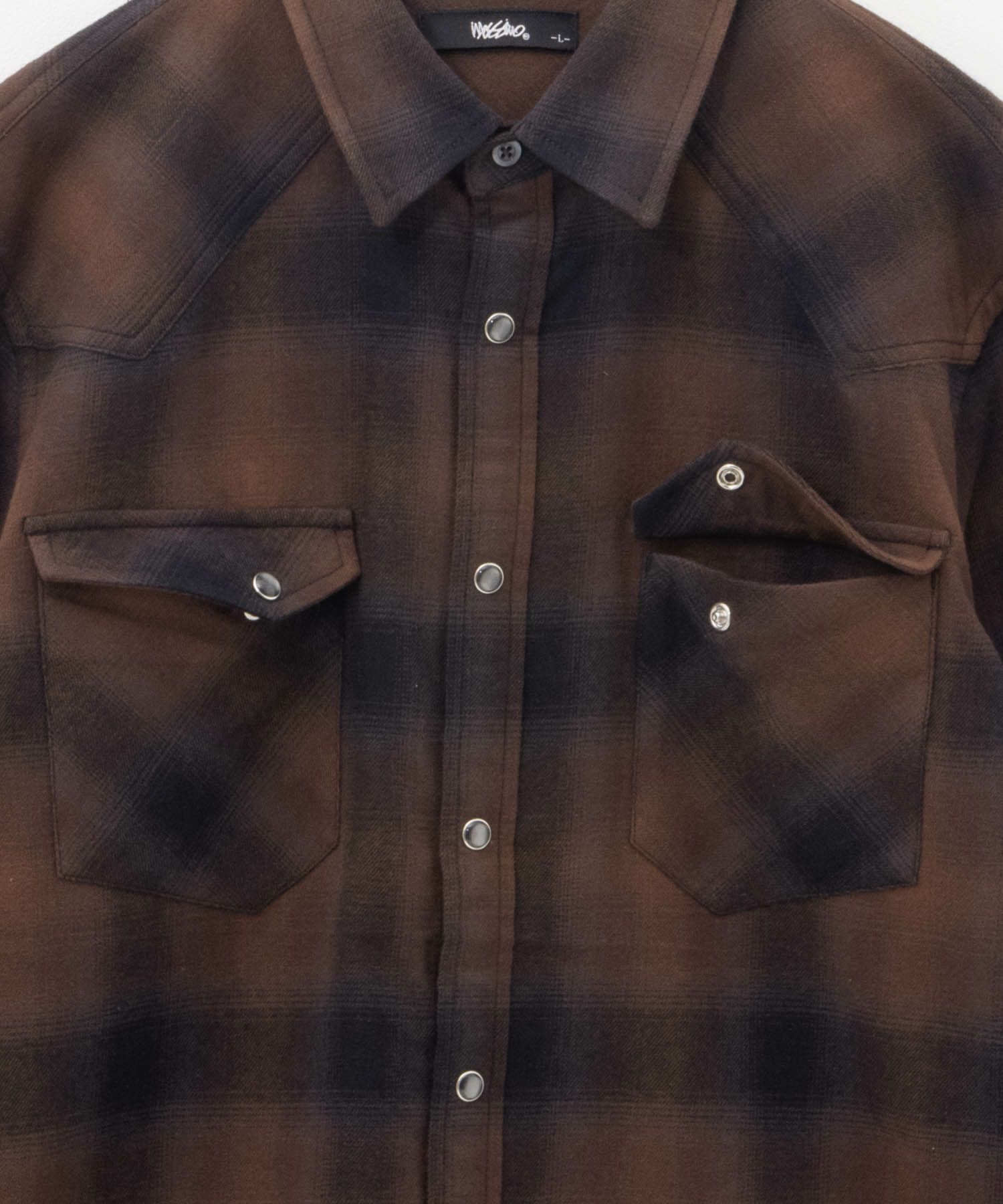 MOSSIMO オンブレチェックシャツ メンズ商品画像-7