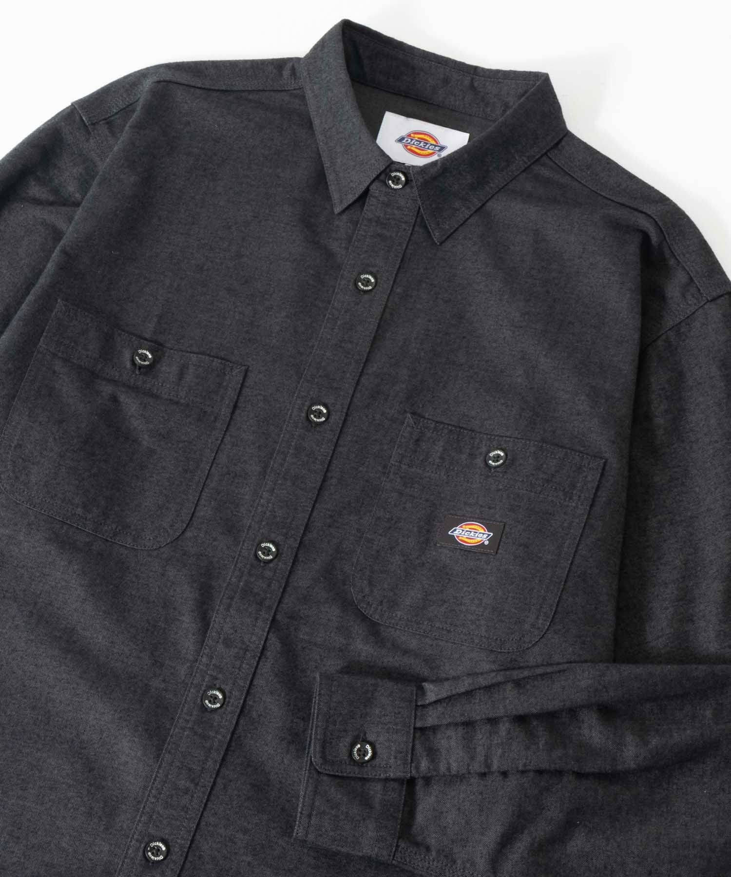 Dickies 微起毛ワークシャツ メンズ Dickies 微起毛ワークシャツ メンズ