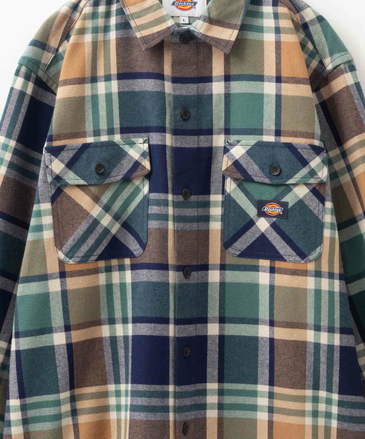 Dickies 起毛チェックシャツ メンズ