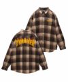 THRASHER バック刺繍ルーズサイズネルチェックシャツ メンズ