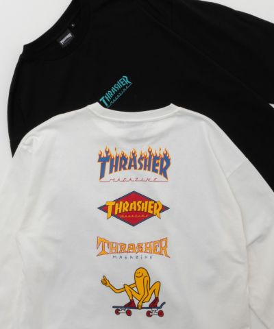 THRASHER  バックプリントロングスリーブTシャツ メンズ