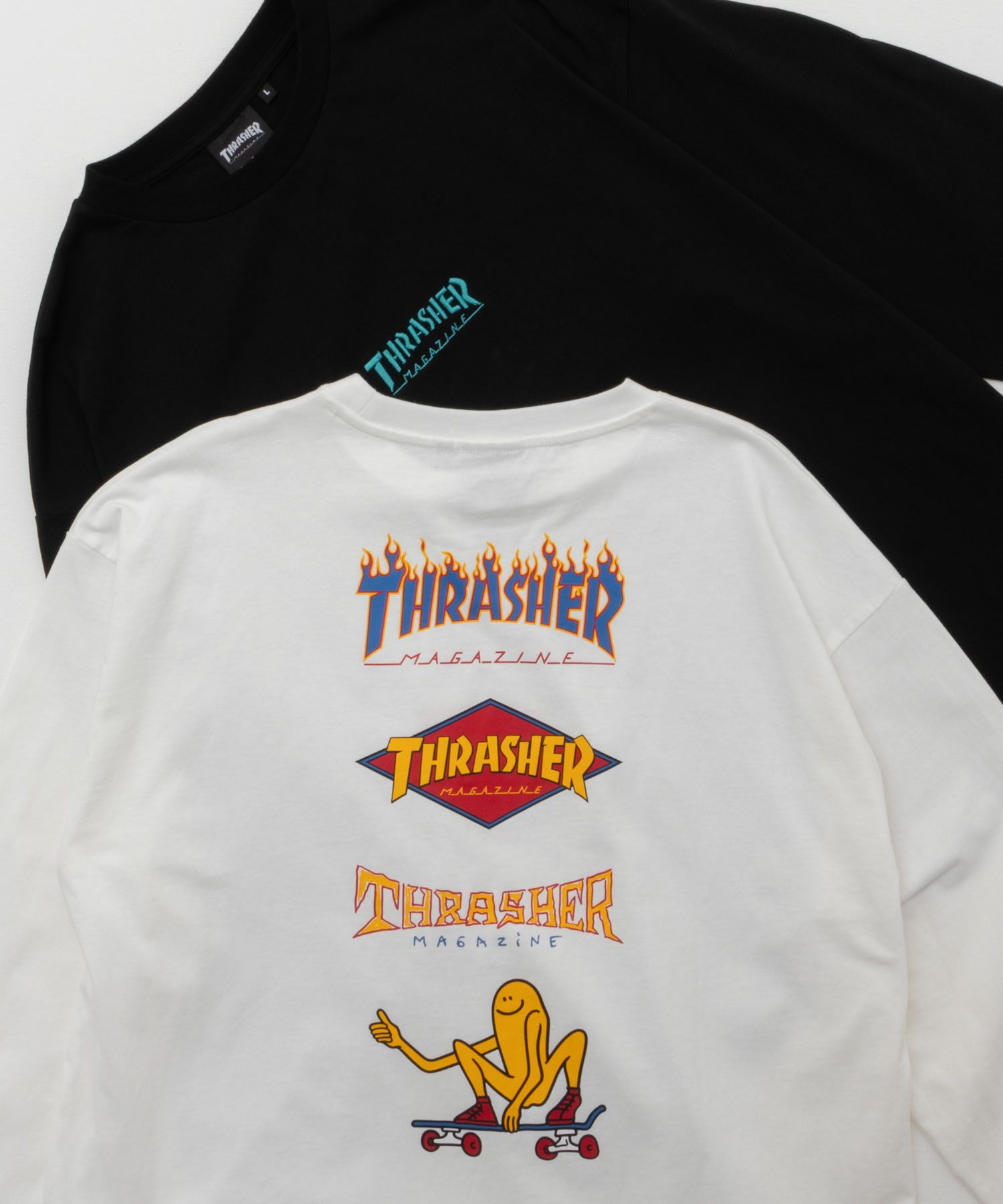 THRASHER グレー Tシャツ バックプリント FREAK'S STORE tシャツ 限定展開 THRASHER×FREAK'S STORE