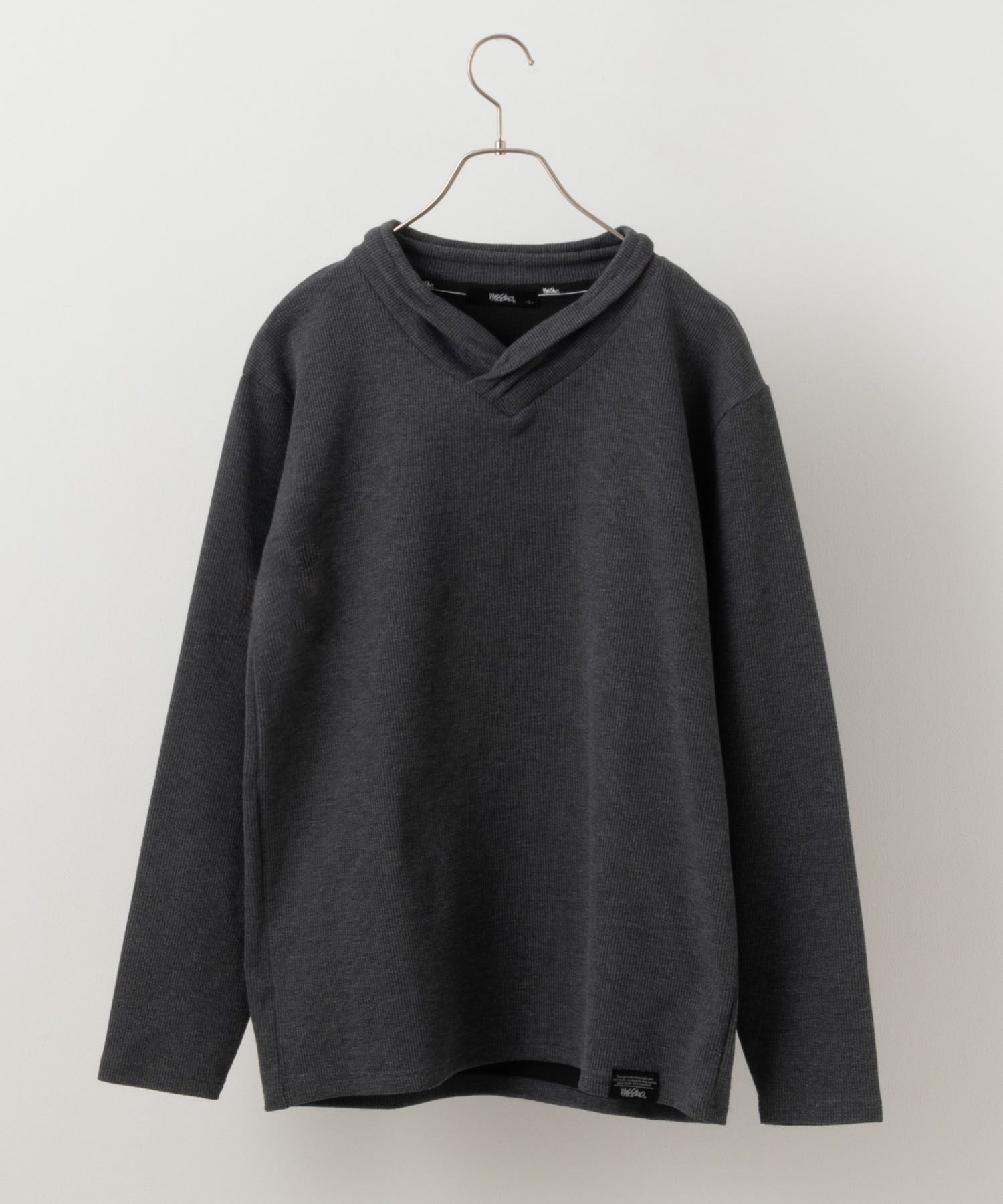MOSSIMO  ドレープネックロングTシャツ メンズ商品サムネイル-1