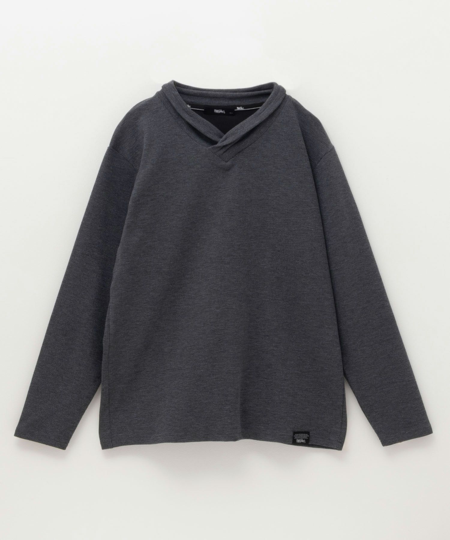 MOSSIMO  ドレープネックロングTシャツ メンズ商品サムネイル-3