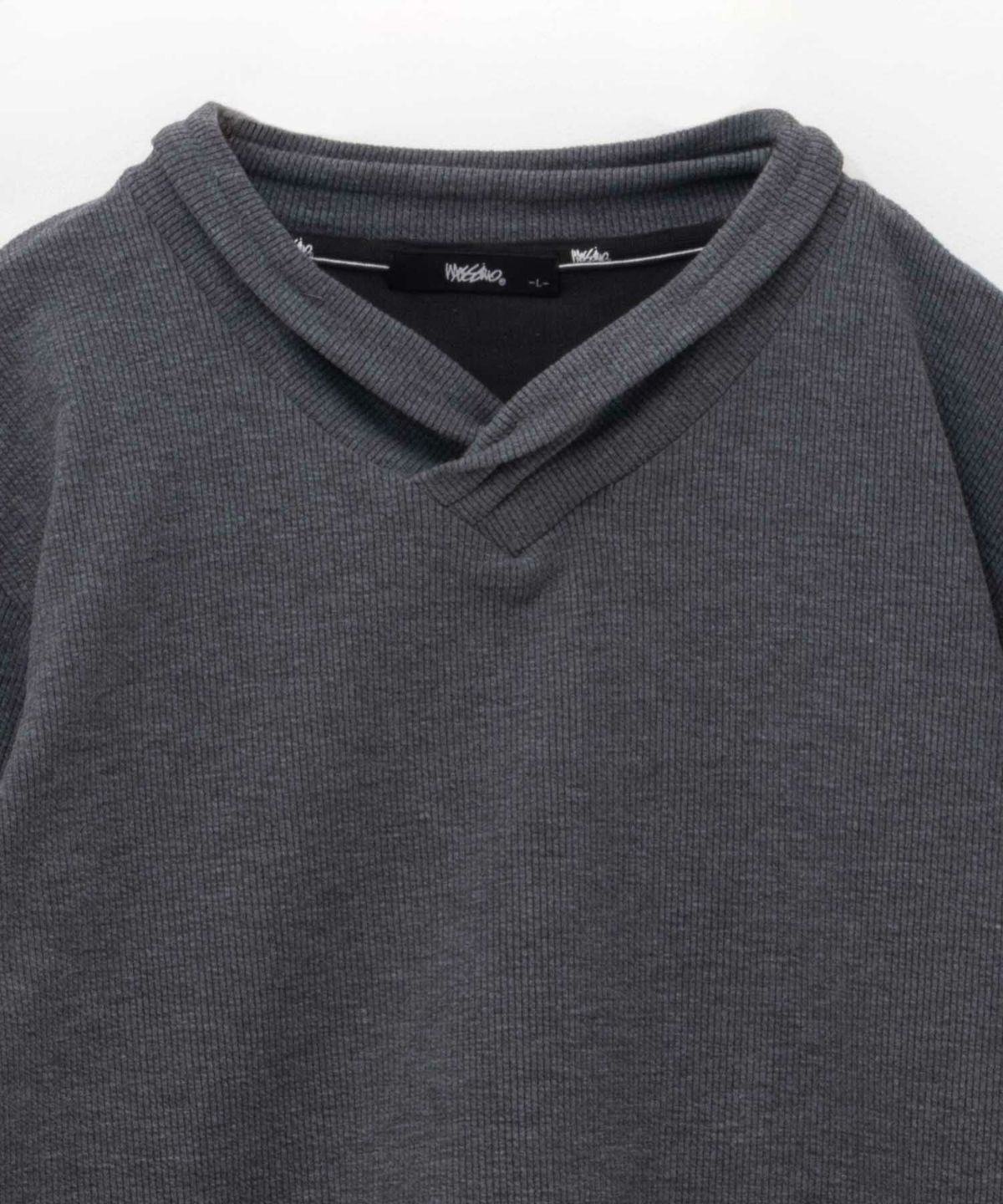 MOSSIMO ドレープネックロングTシャツ メンズ