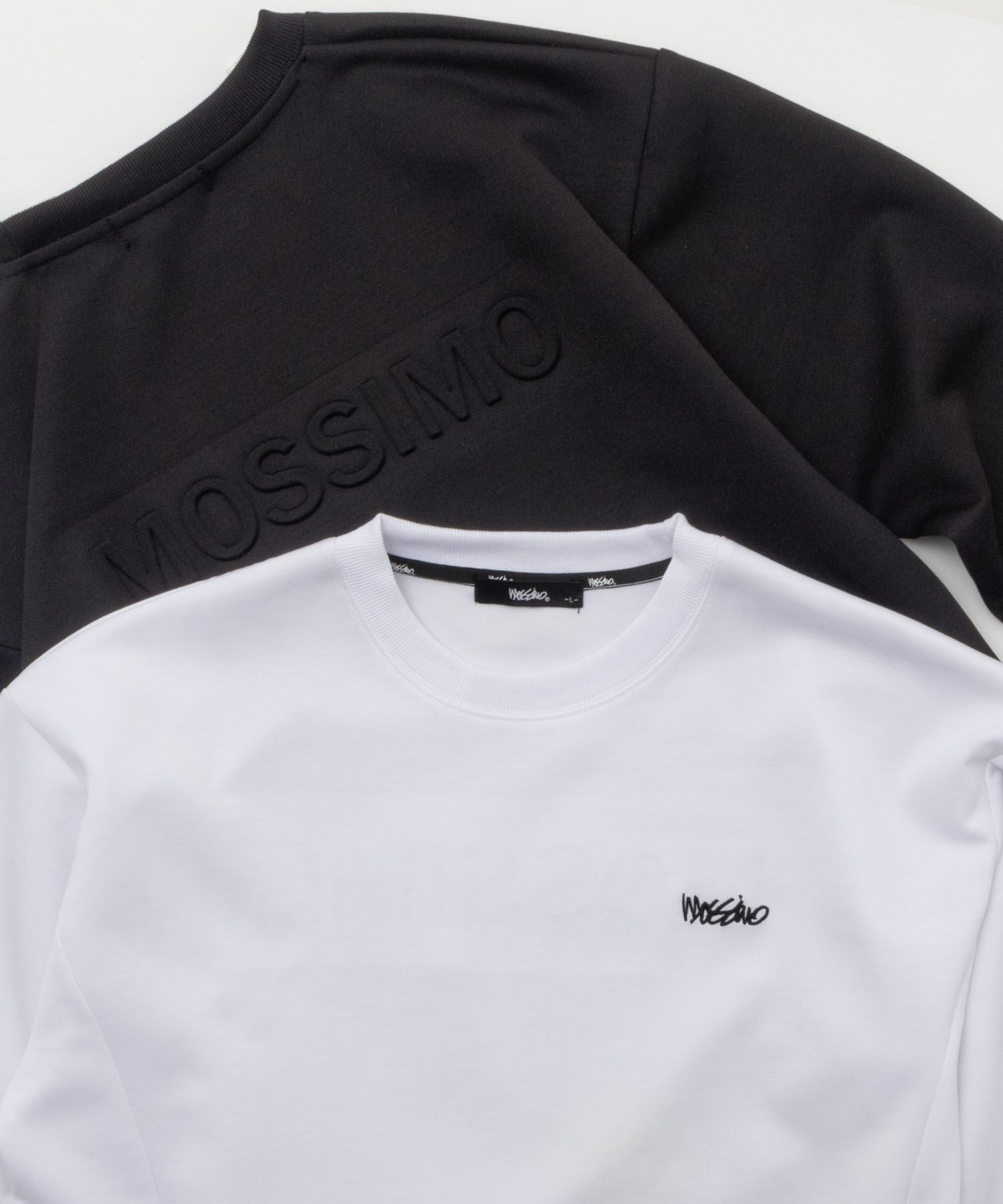 MOSSIMO ポンチ素材 エンボススウェット メンズ