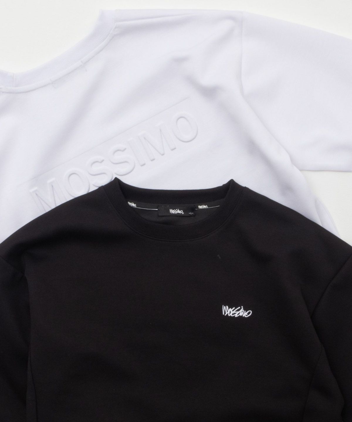 MOSSIMO ポンチ素材 エンボススウェット メンズ