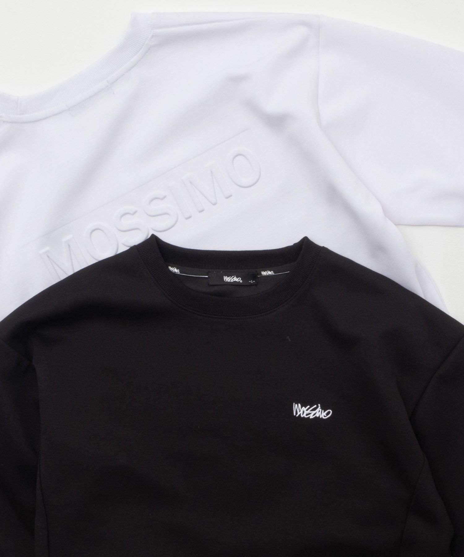 MOSSIMO ポンチ素材 エンボススウェット メンズ