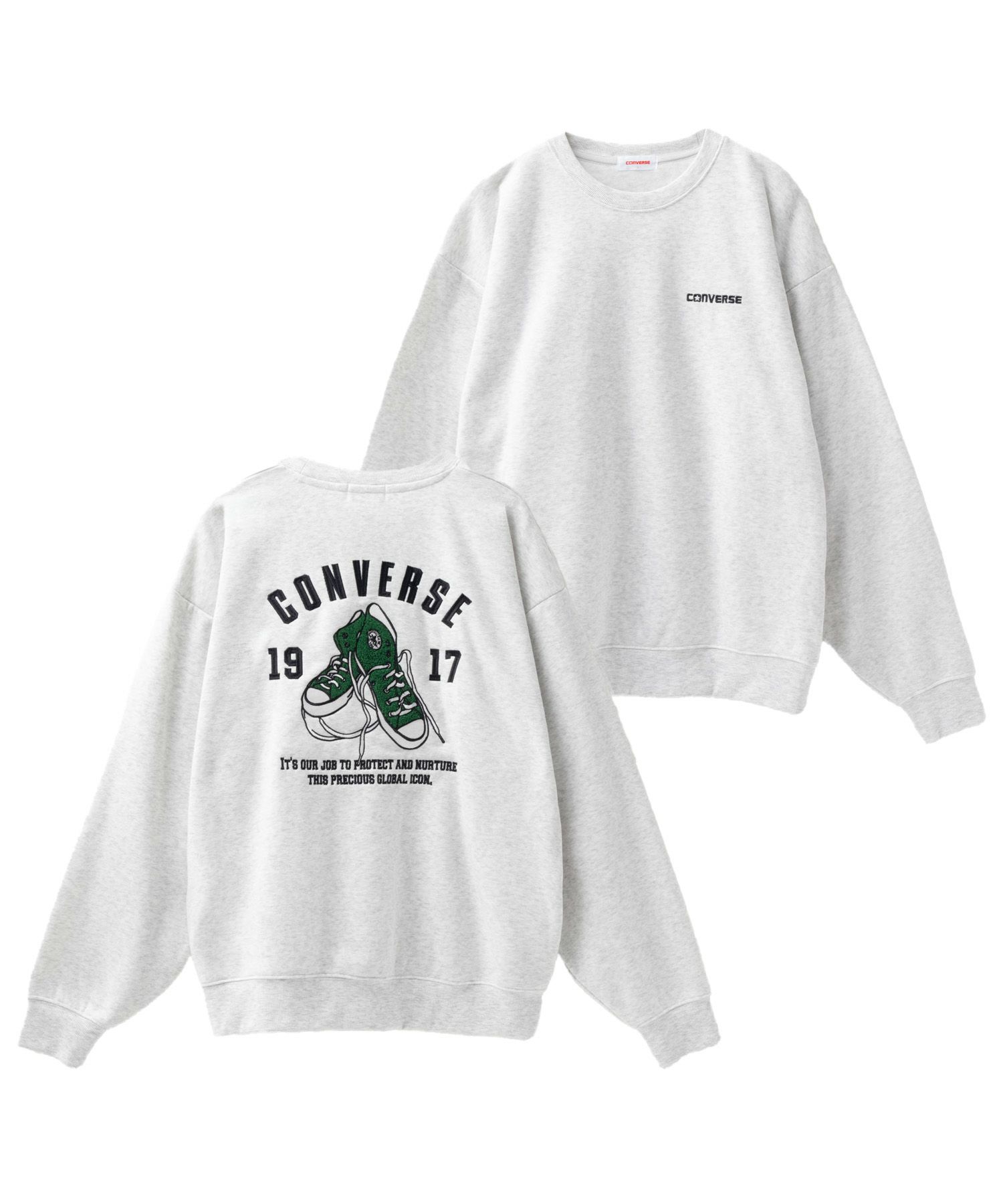 CONVERSE  バックサガラ刺繍クルーネックトレーナー メンズ商品サムネイル-2