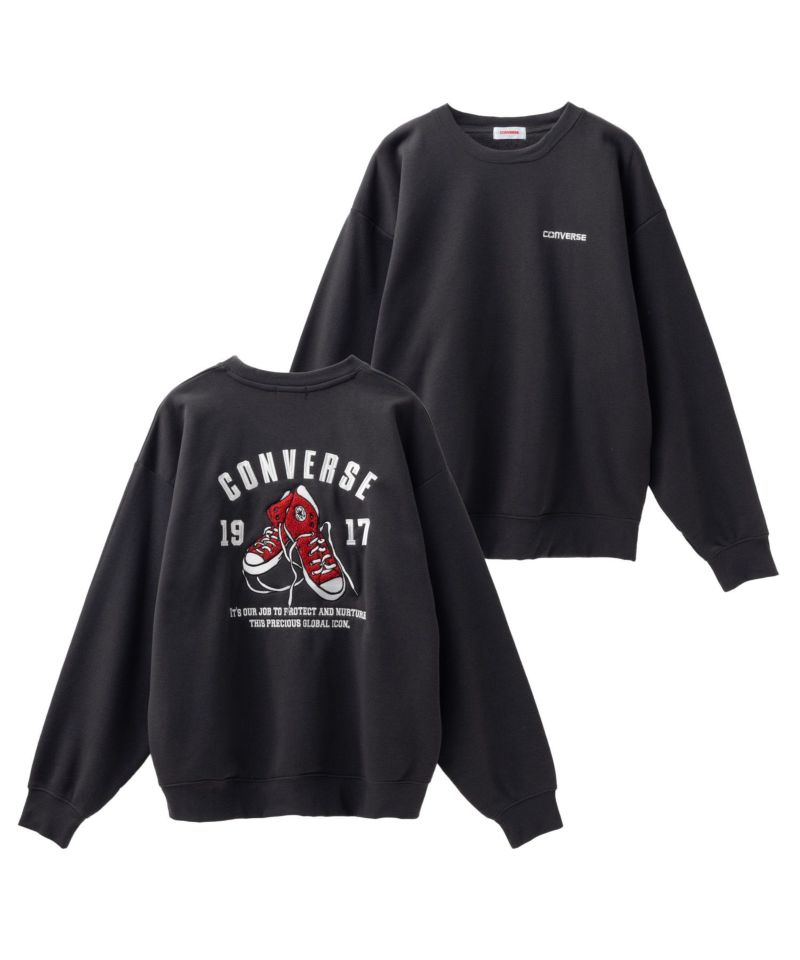 CONVERSE  バックサガラ刺繍クルーネックトレーナー メンズ商品画像-3