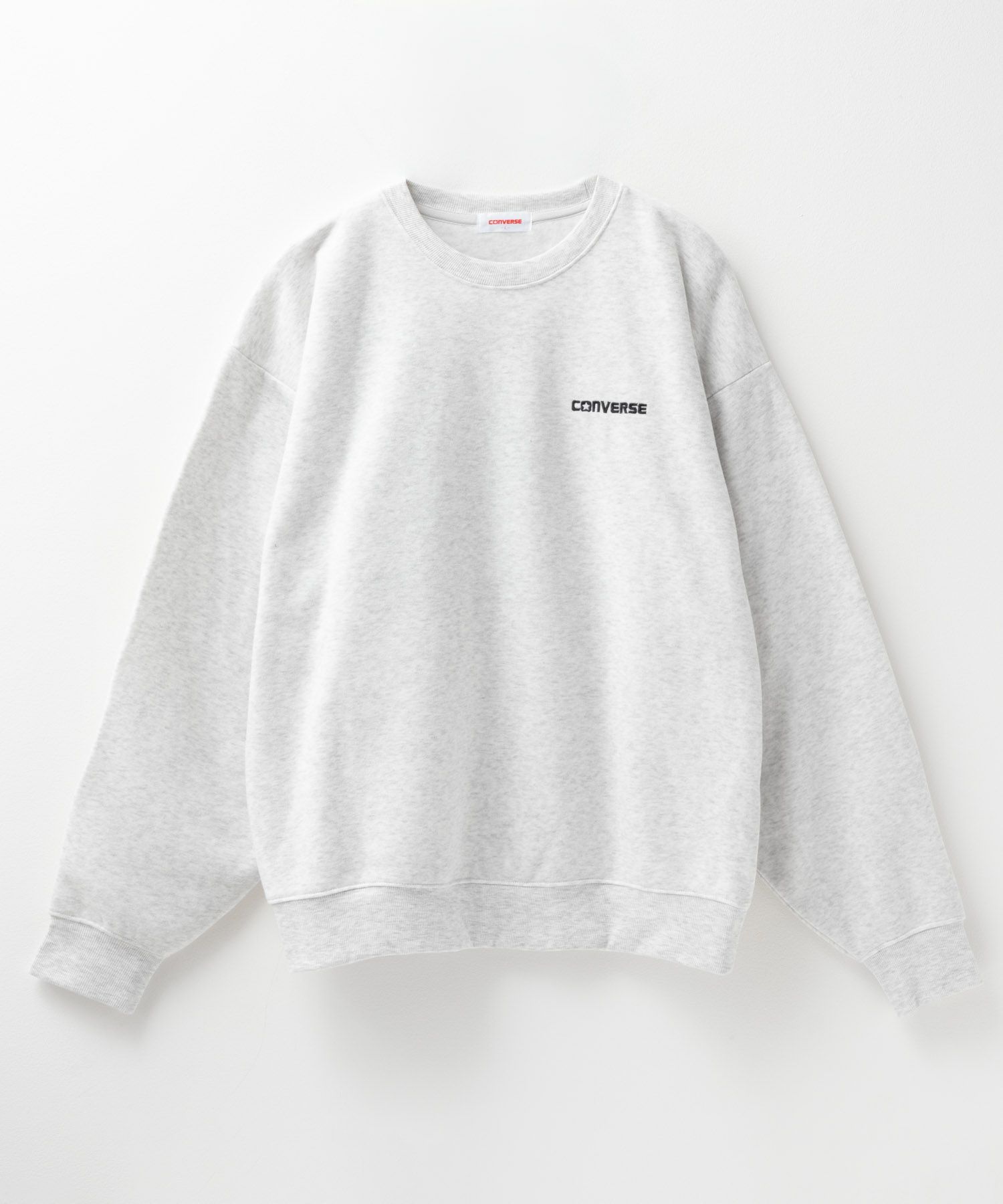 CONVERSE バックサガラ刺繍クルーネックトレーナー メンズ