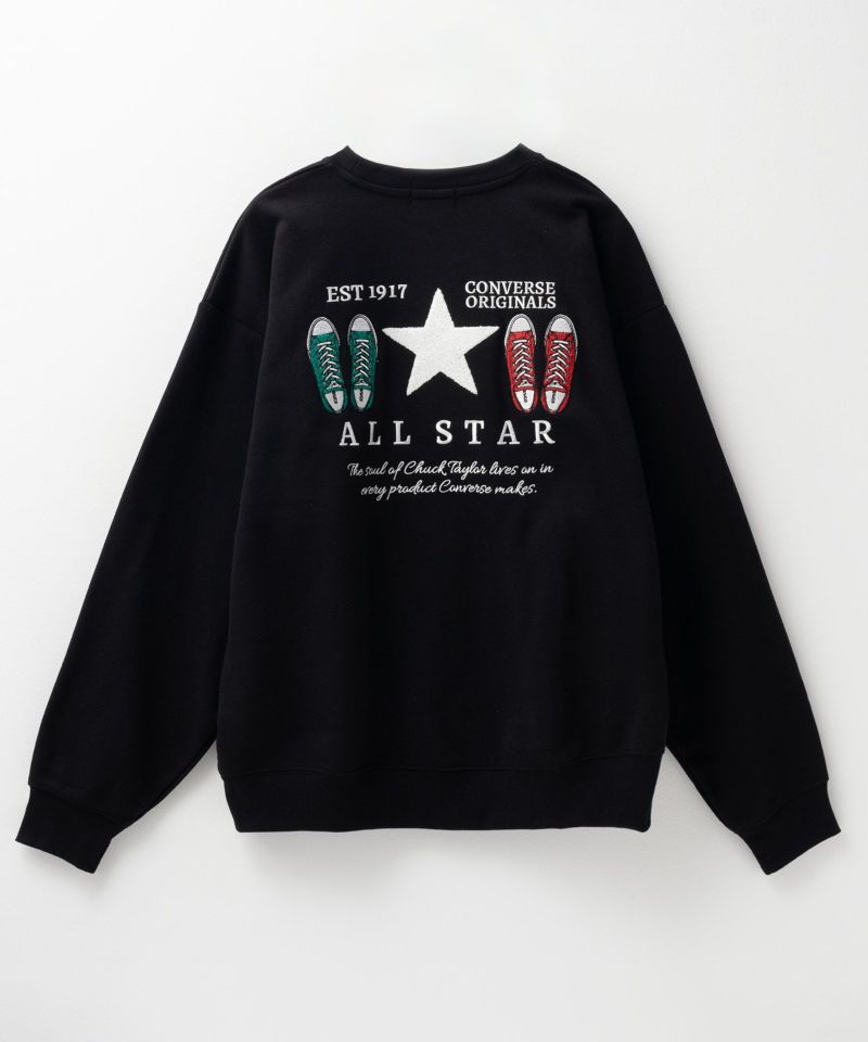 CONVERSE  バックサガラ刺繍クルーネックトレーナー メンズ商品画像-12