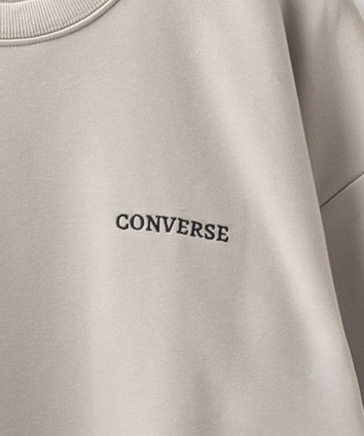 CONVERSE バックサガラ刺繍クルーネックトレーナー メンズ