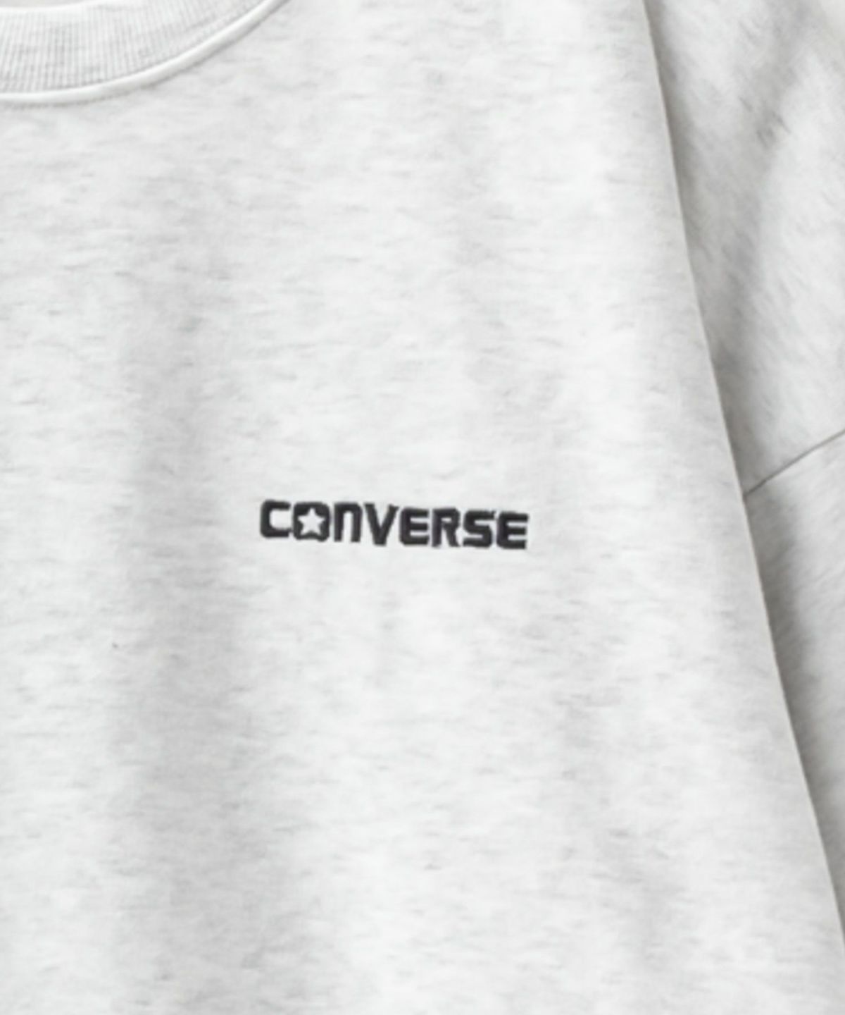 CONVERSE バックサガラ刺繍クルーネックトレーナー メンズ