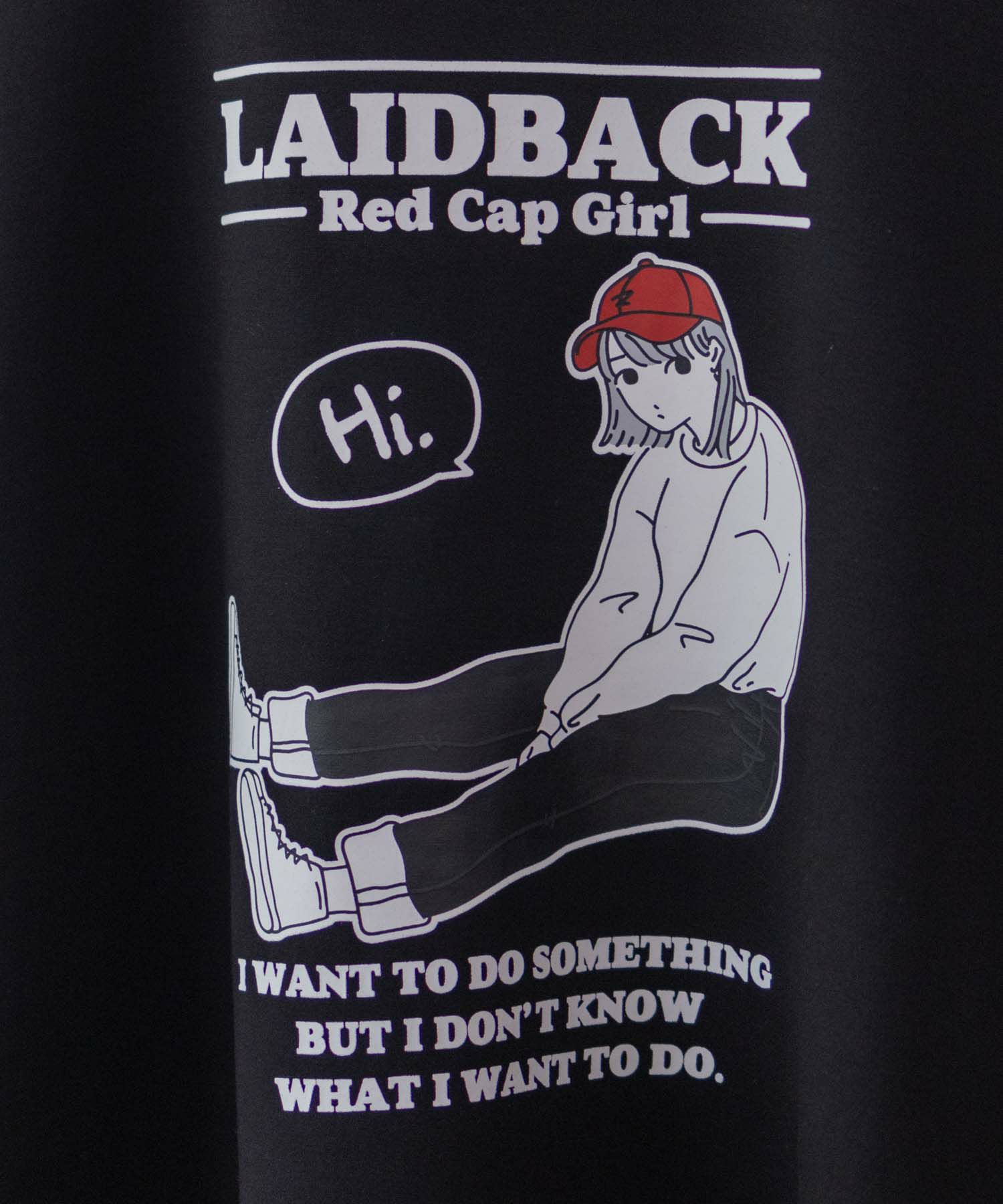 RED CAP GIRL  ポンチ素材 バックプリントクルーネックトレーナー メンズ商品サムネイル-9